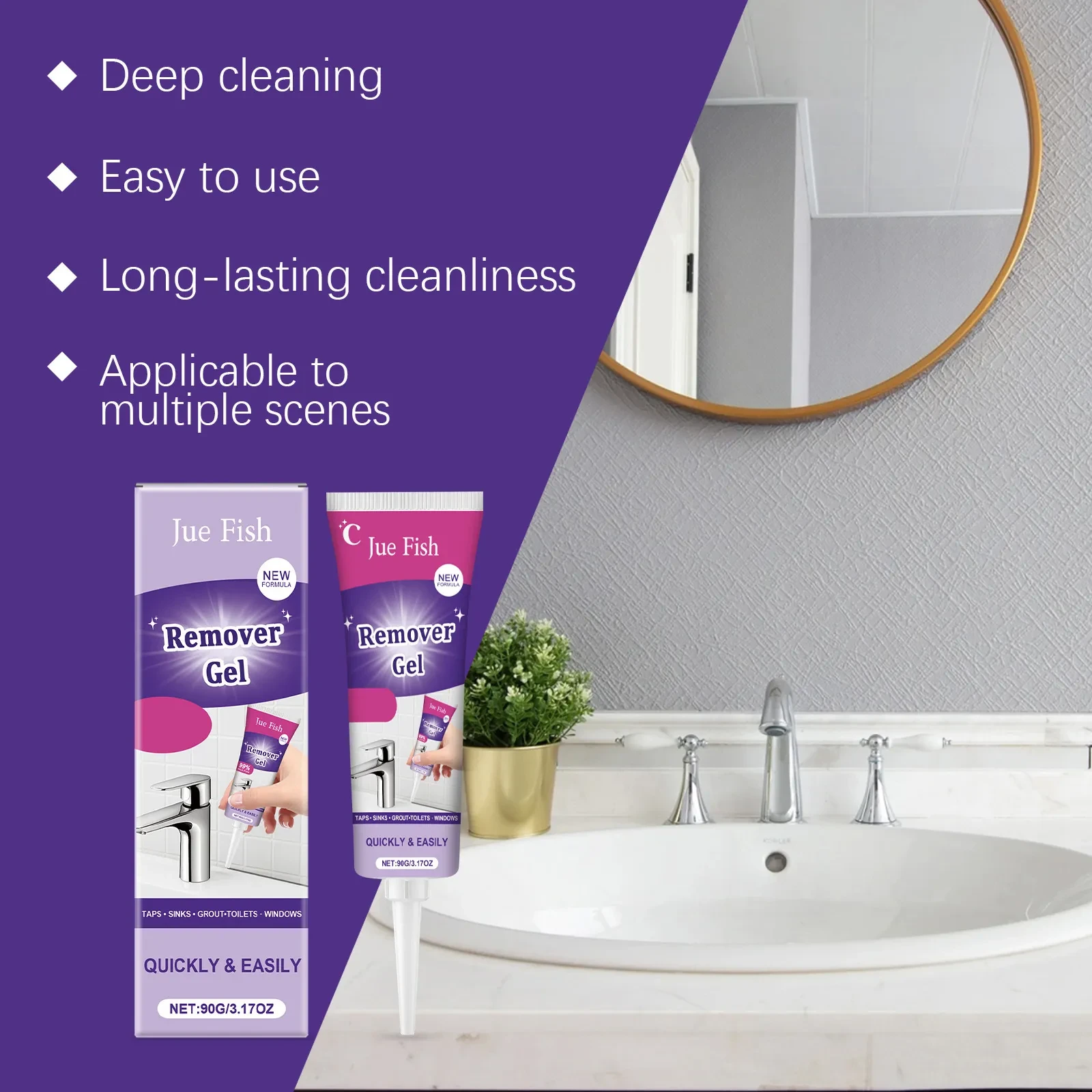 Stain And Stain Removal Lasting Gel Cleaner