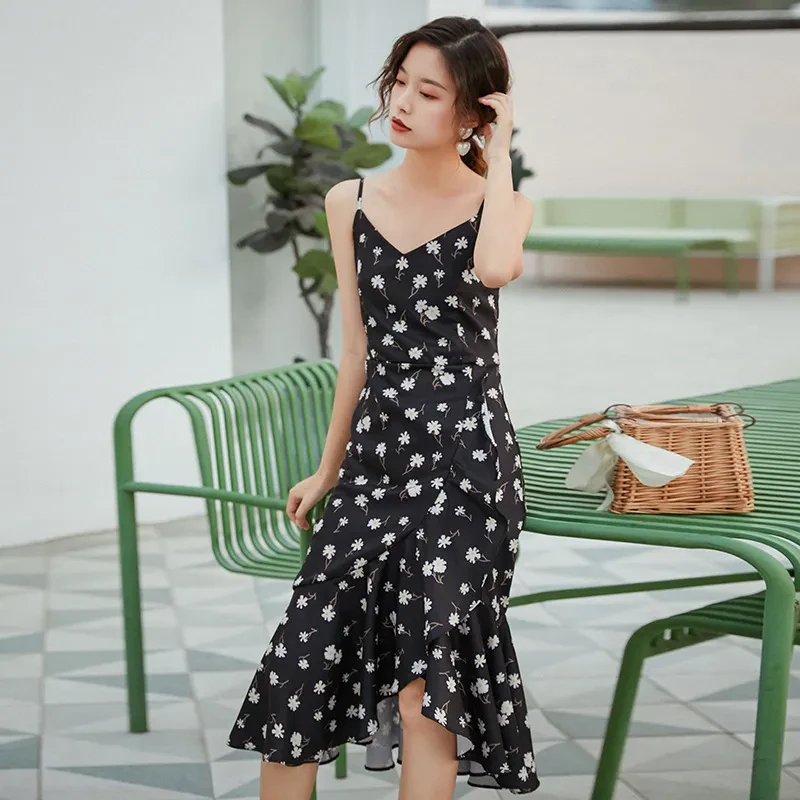 A New Day Black Floral Dress