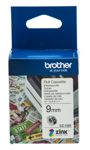 Brother CZ-1001 9mm Printable Roll Cassette