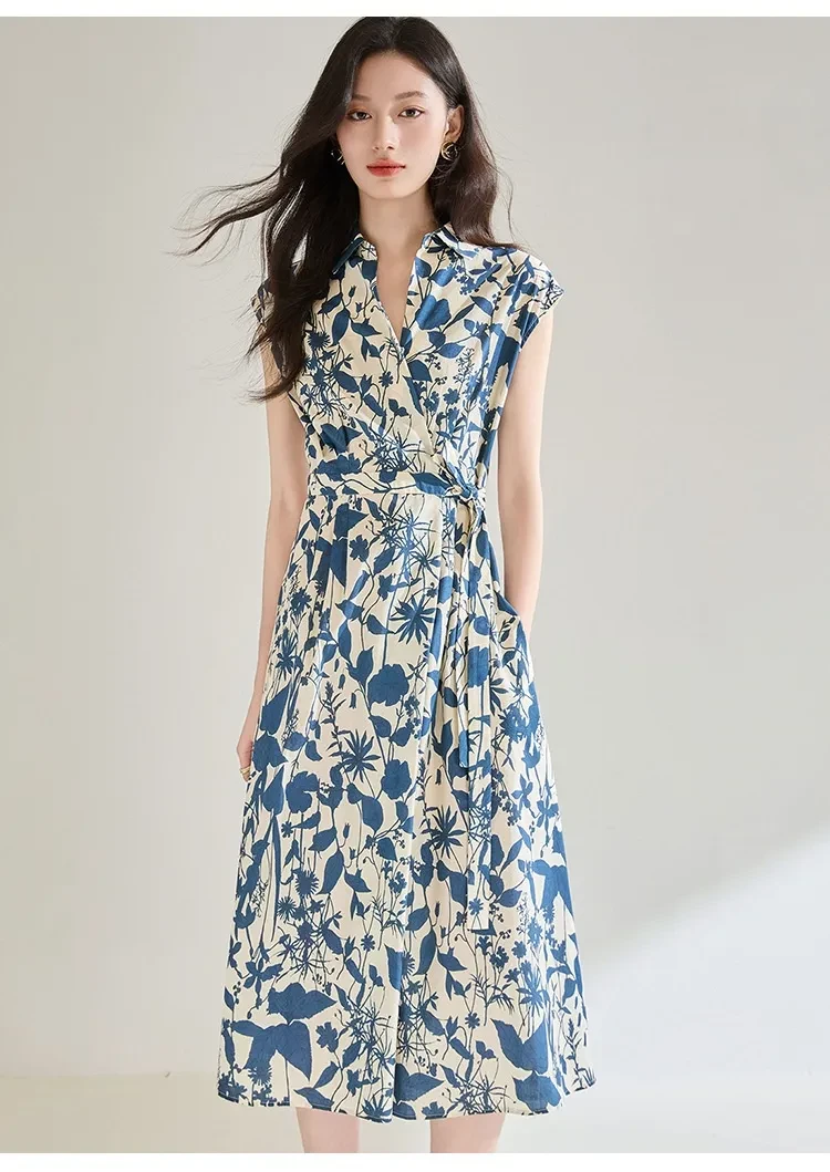 A White And Blue Dress