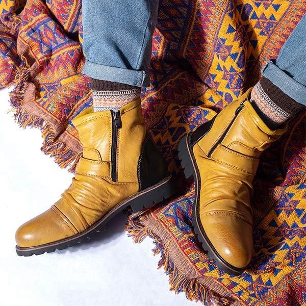 Men's Vintage Crinkle Booties