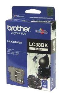 Brother LC38BK Black Ink Cartridge