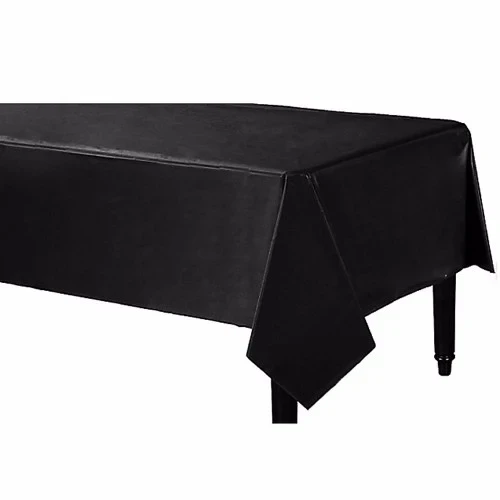 Tablecover Rectangle Jet Black Plastic