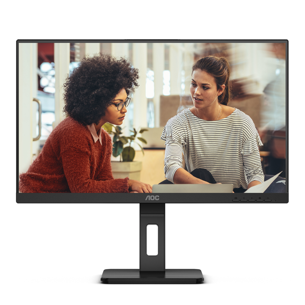 AOC 24E3QAF 24" IPS 1920x1080 VGA HDMI DP Spkrs Height Adjust