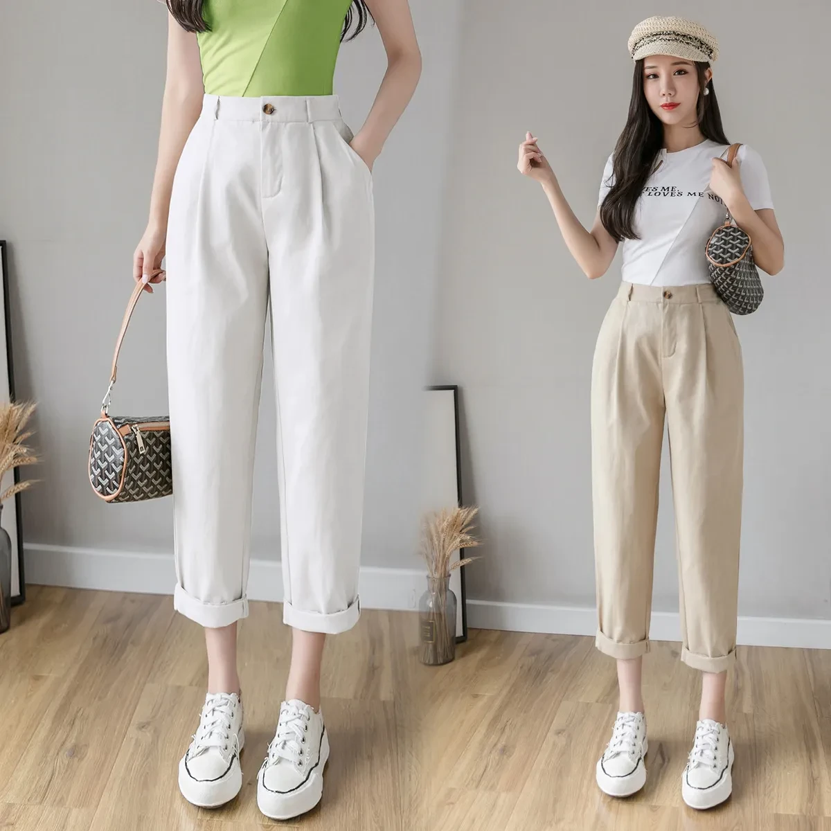 Casual fashion cropped pants
