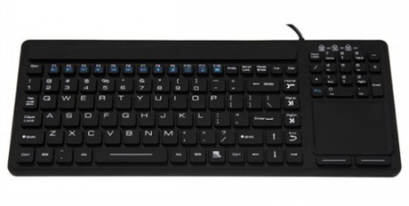 Inputel SK308 Silicone Keyboard + Trackpad IP68 - USB