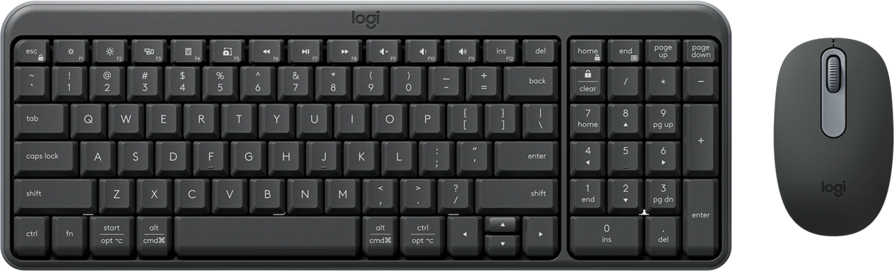 Logitech MK250 Bluetooth Wireless Keyboard and Mouse - Graphite