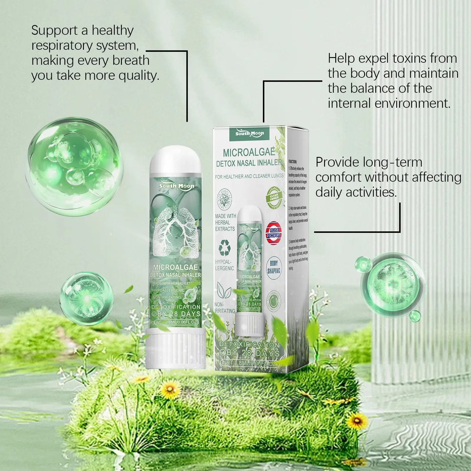 SOUTHMOON Microalgae Setox Nasal Inhale