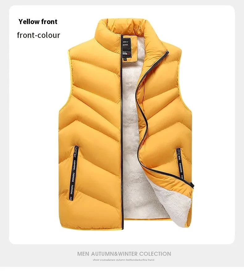 Men's Autumn And Winter Warm Outdoor Lamb Wool Vest