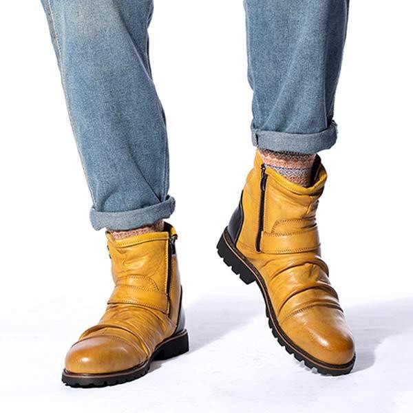 Men's Vintage Crinkle Booties