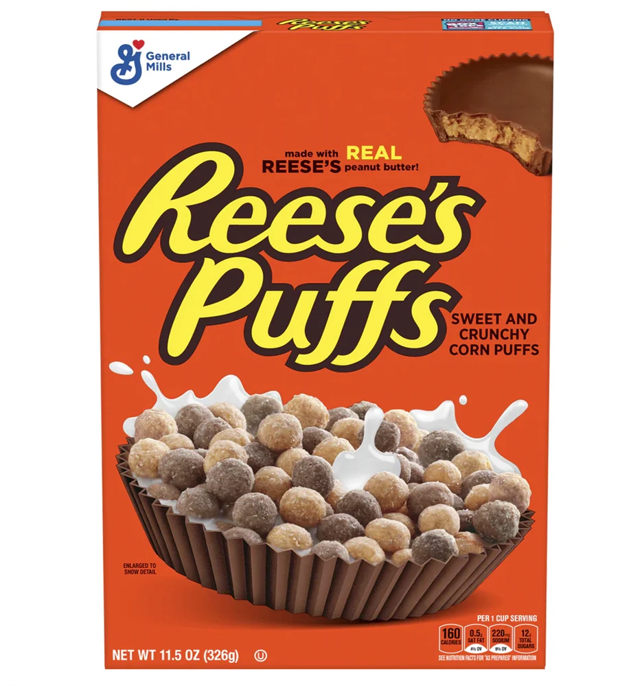 GM Reeses Puffs Cereal 12 x 11.5 oz / 326g