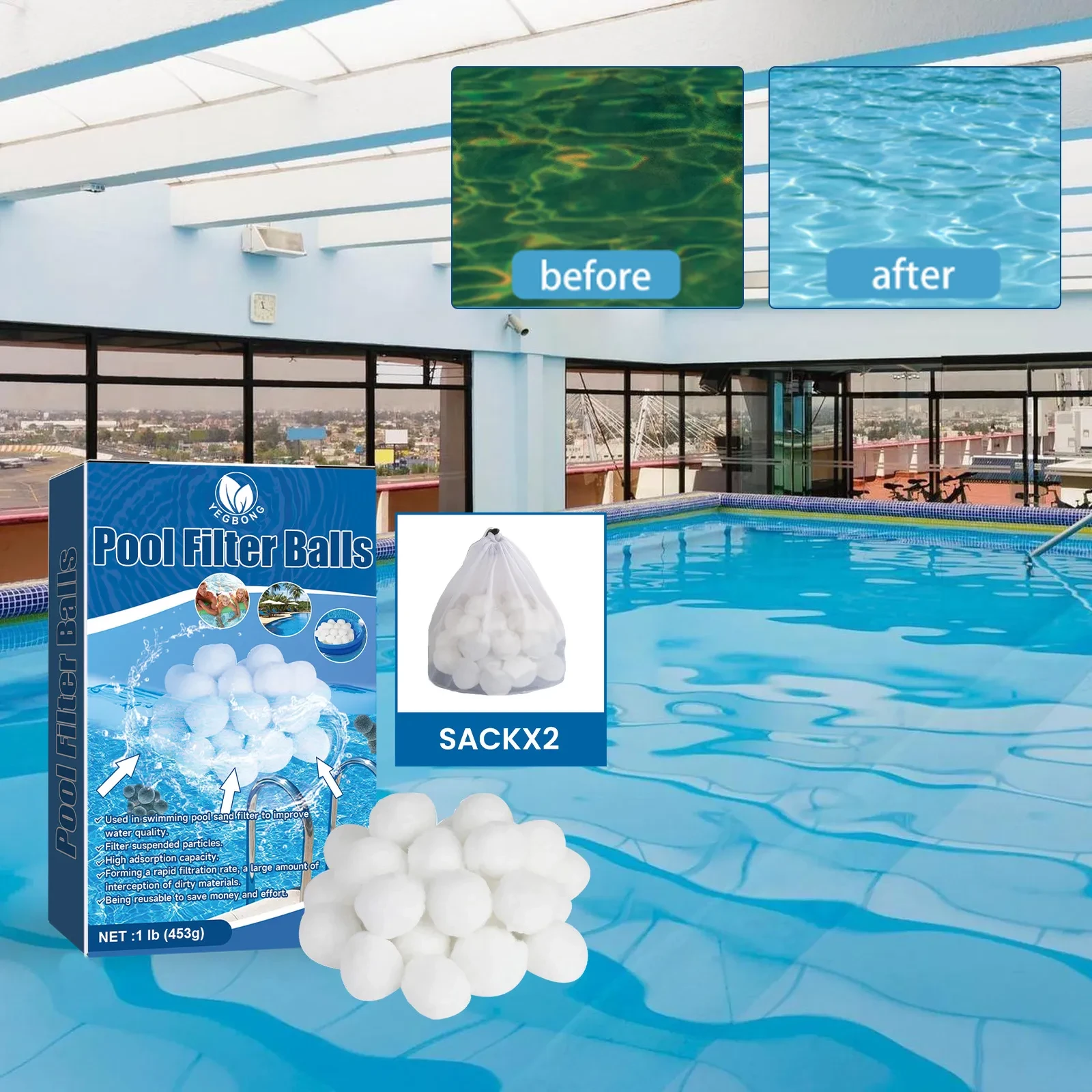 Pool Filter Balls