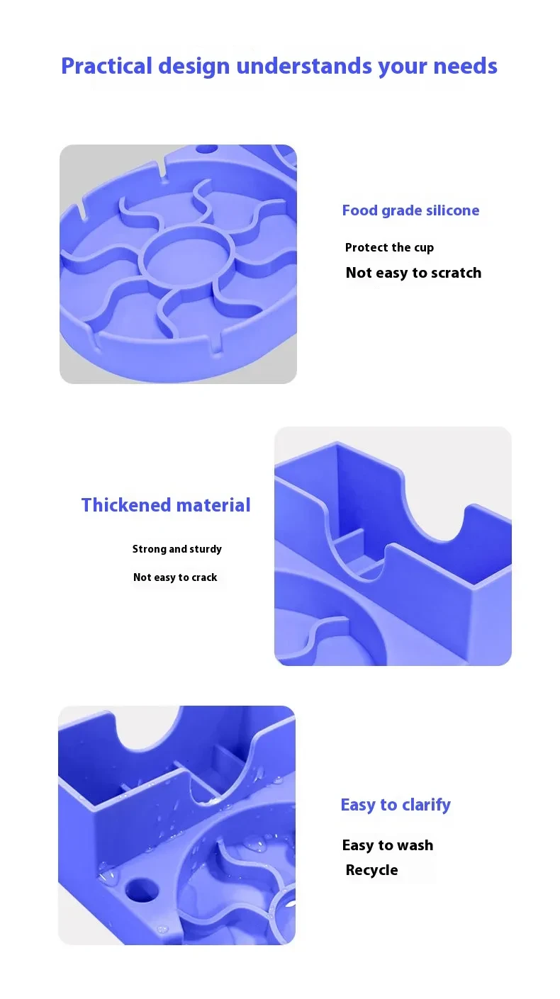 Cup Silicone Drainboard Storage Rack Kitchen Gadgets