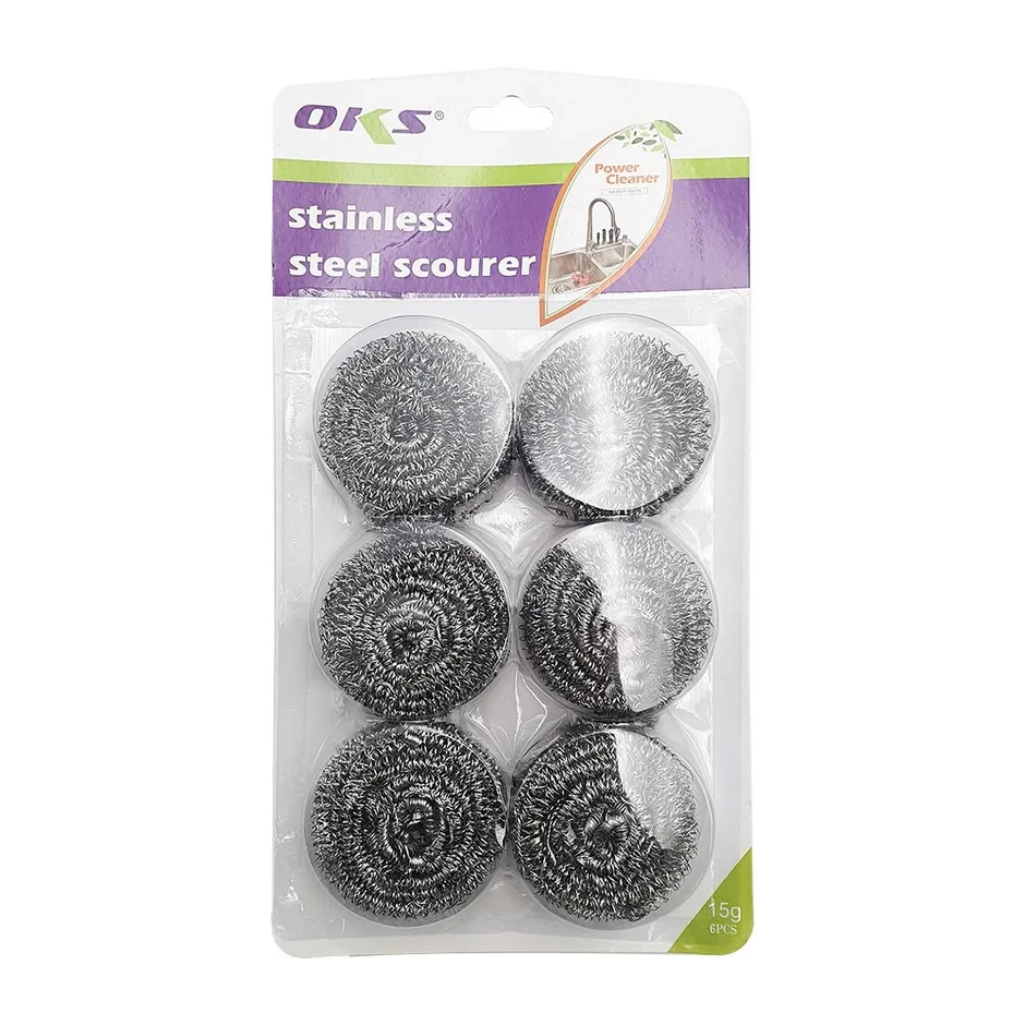 Stainless Steel Scourer 6pcs