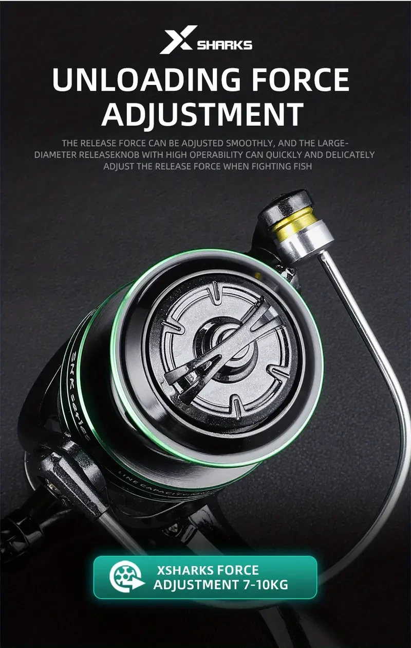 X-Sharks High-Performance Carp Fishing Reel  Ideal for Freshwater & Saltwater Angling