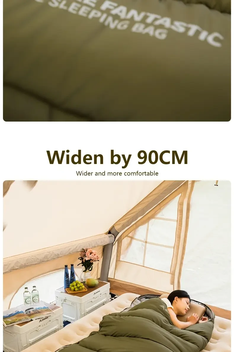 BISINNA Envelope-Style Sleeping Bag: Winter-Ready Comfort for Your Outdoor Adventures