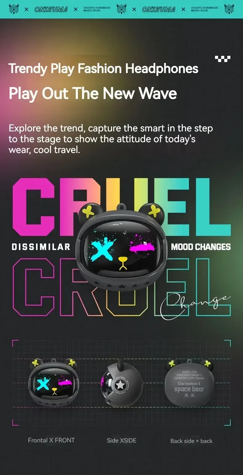 ONIKUMA New Generation Anime Style Gaming Headset