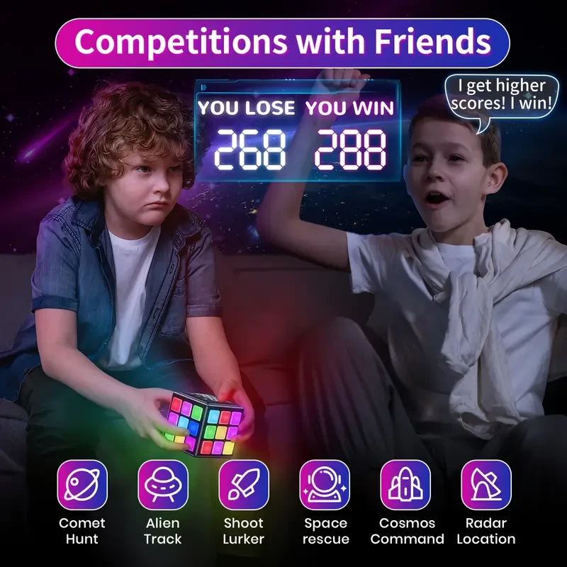 YUNBAOIT Handheld Game Cube  15-in-1 Learning Toy for Smart, Fun Play