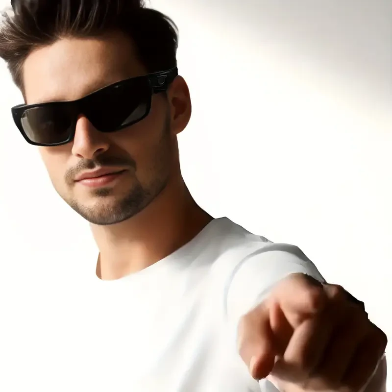 MAXJULI XL Polarized Sports Glasses Lightweight TR Frame with UV Protection