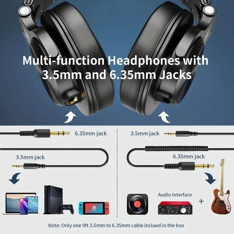 OneOdio A71m Professional Studio & Gaming Headset  Over-Ear Wired Headphones with Boom Microphone