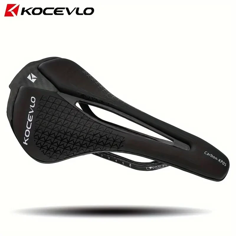KOCEVLO Ultra-Light Carbon Fiber Bicycle Saddle  Ergonomic Seat for Road & Mountain Bikes