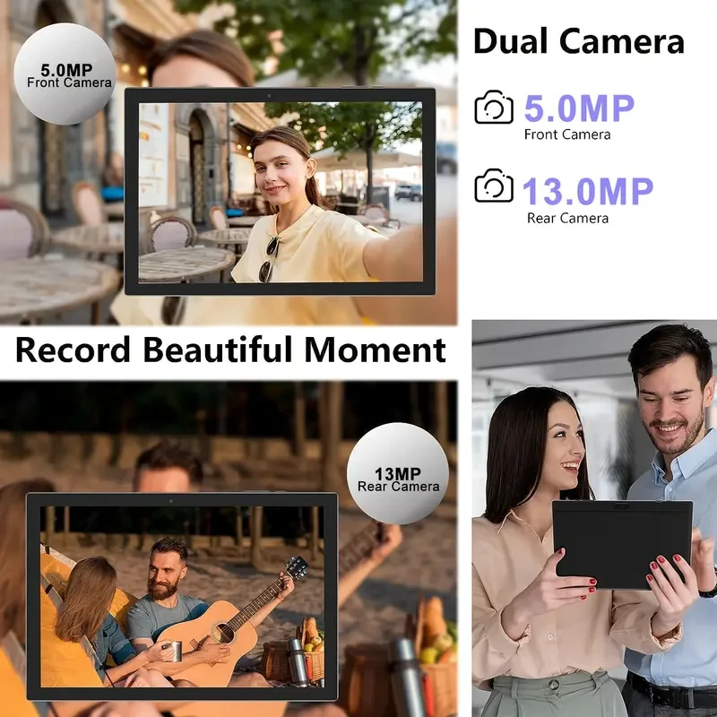 CRELANDER W30 Pro 2-in-1 Android 15 Tablet PC 12GB RAM, 128GB Storage & 10.1-Inch Display