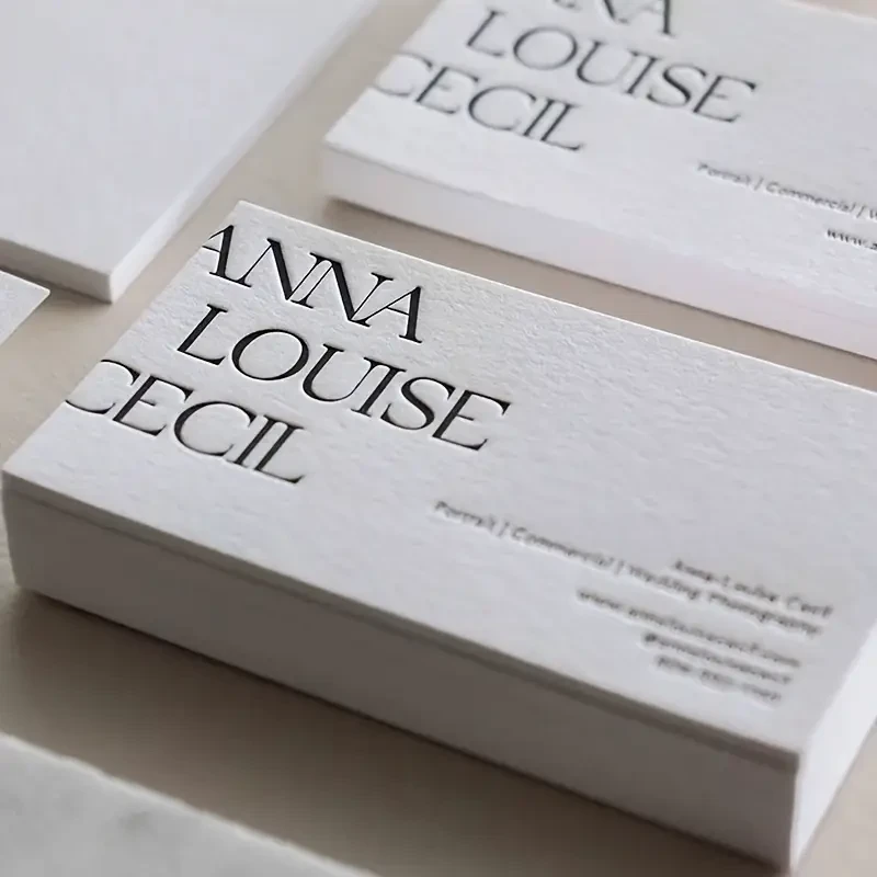 Custom Matte Luxury Business Cards  Premium Copperplate Paper, Double-Sided Printing (200/500/1000pcs)