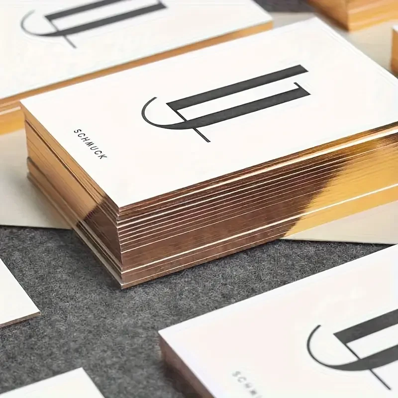 Custom Matte Luxury Business Cards  Premium Copperplate Paper, Double-Sided Printing (200/500/1000pcs)