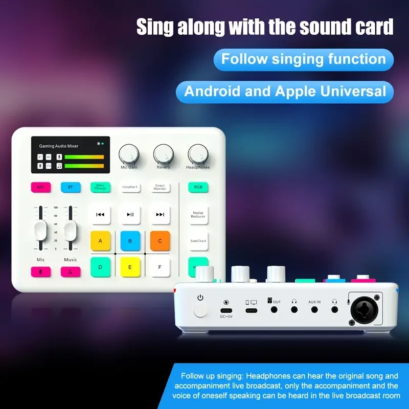 NXG Professional Gaming Audio Mixer with RGB