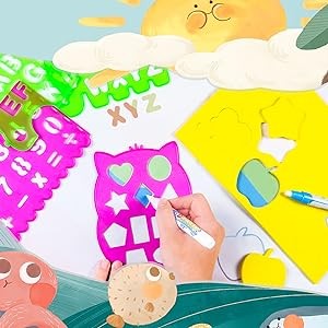 4th Anniversary Sale-70% OFF- Water Doodle Mat Mess Free Learning Toy Mat ,Aqua Infinity Canvas On Cozy Home