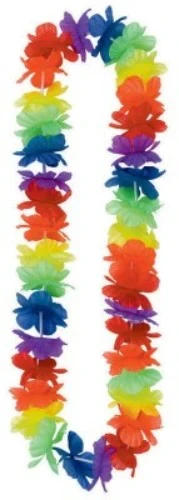 Rainbow Hawaiian Lei - Luau