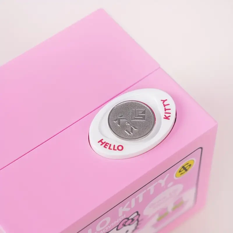 Sanrio Hello Kitty Stealing Coin Penny Bank Cute Kitten Money Box (No Batteries)