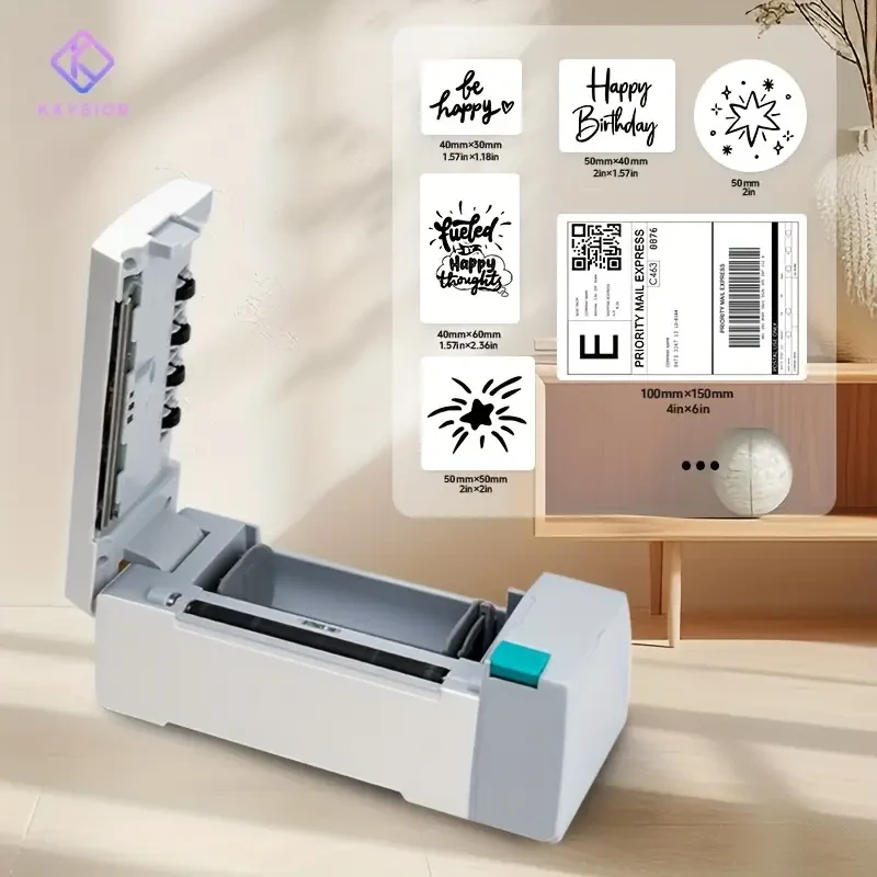 KAYSION SK45 Desktop Label Printer  4" x 15.24 cm Thermal, Wireless, Home & Business Ready