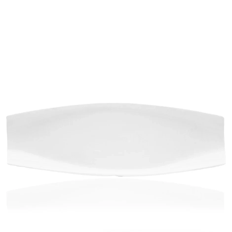 Crockery Raised Rectangle Platter Round 12"