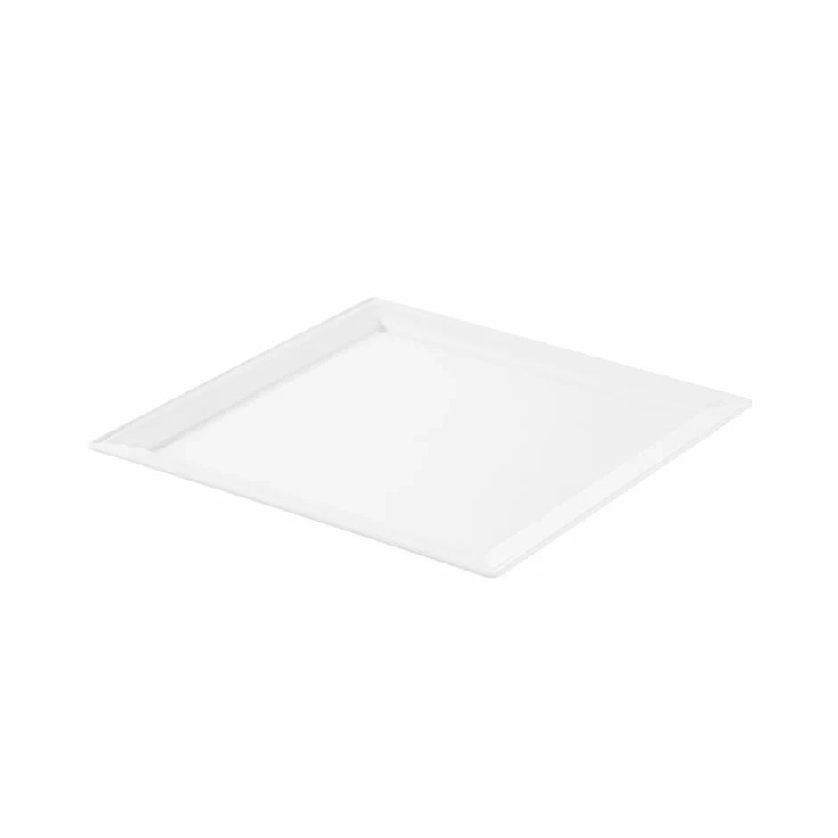 Crockery Square Plate White 9"