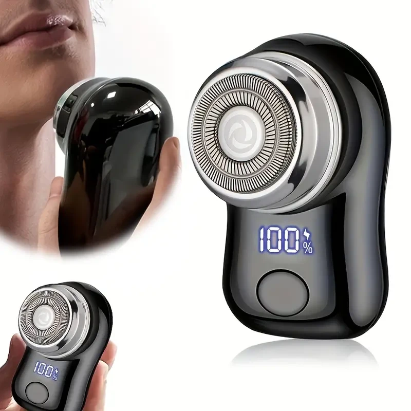 MIGUAN Mens Electric Shaver  USB-Rechargeable, LED Display, Compact Travel Design