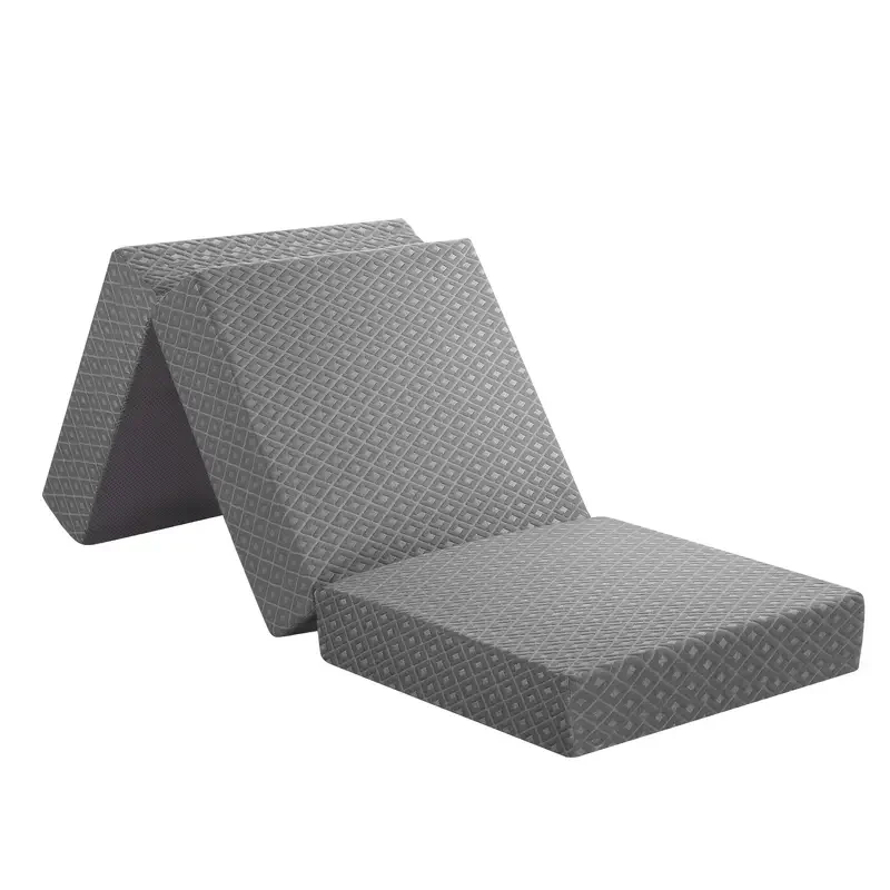 Luxdream Trifold Foam Sofa Bed  Extra-Thick Foldable Mattress with Removable Cover (Portable Sleeping Solution) A comfy spare bedanytime, anywhere