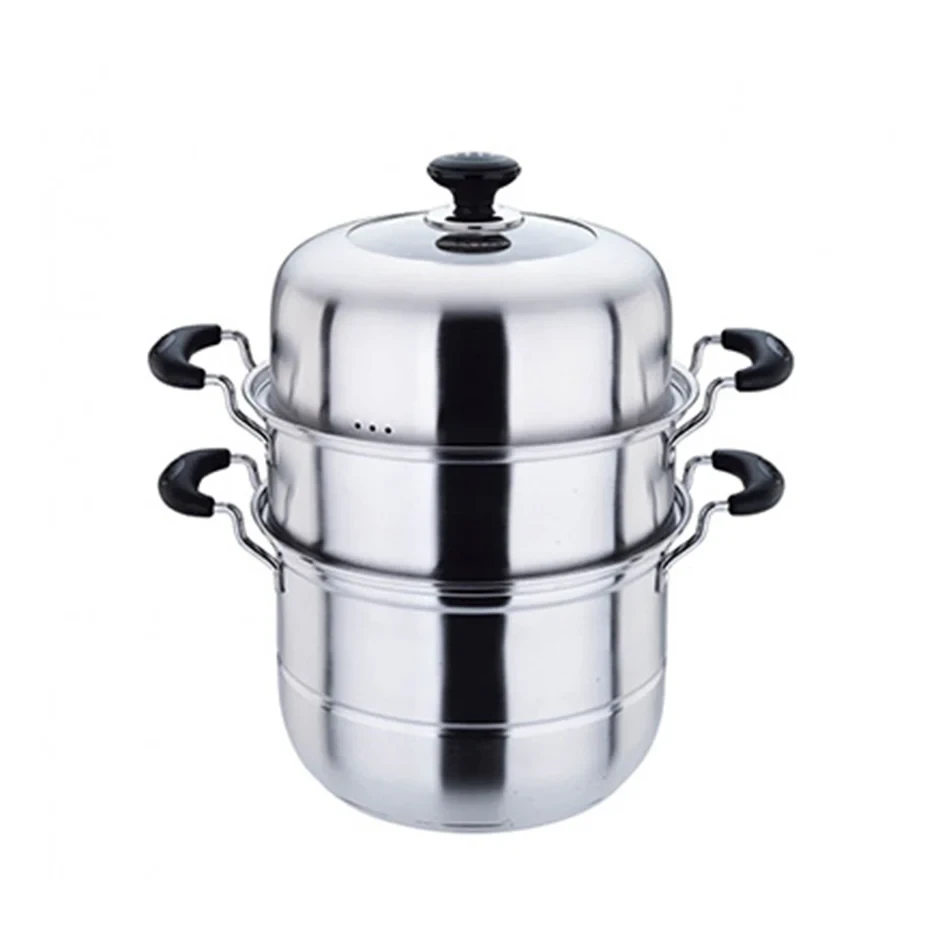 Stainless Steel Steam Pot 3 Tier 28cm