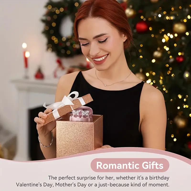 Kinglucky YI121 Wireless Clip-On Headphones Detachable Gemstone Earrings, Hi-Res EQ Sound, Noise Cancellation, Type-C Charging Elegant tech meets clear wireless audio