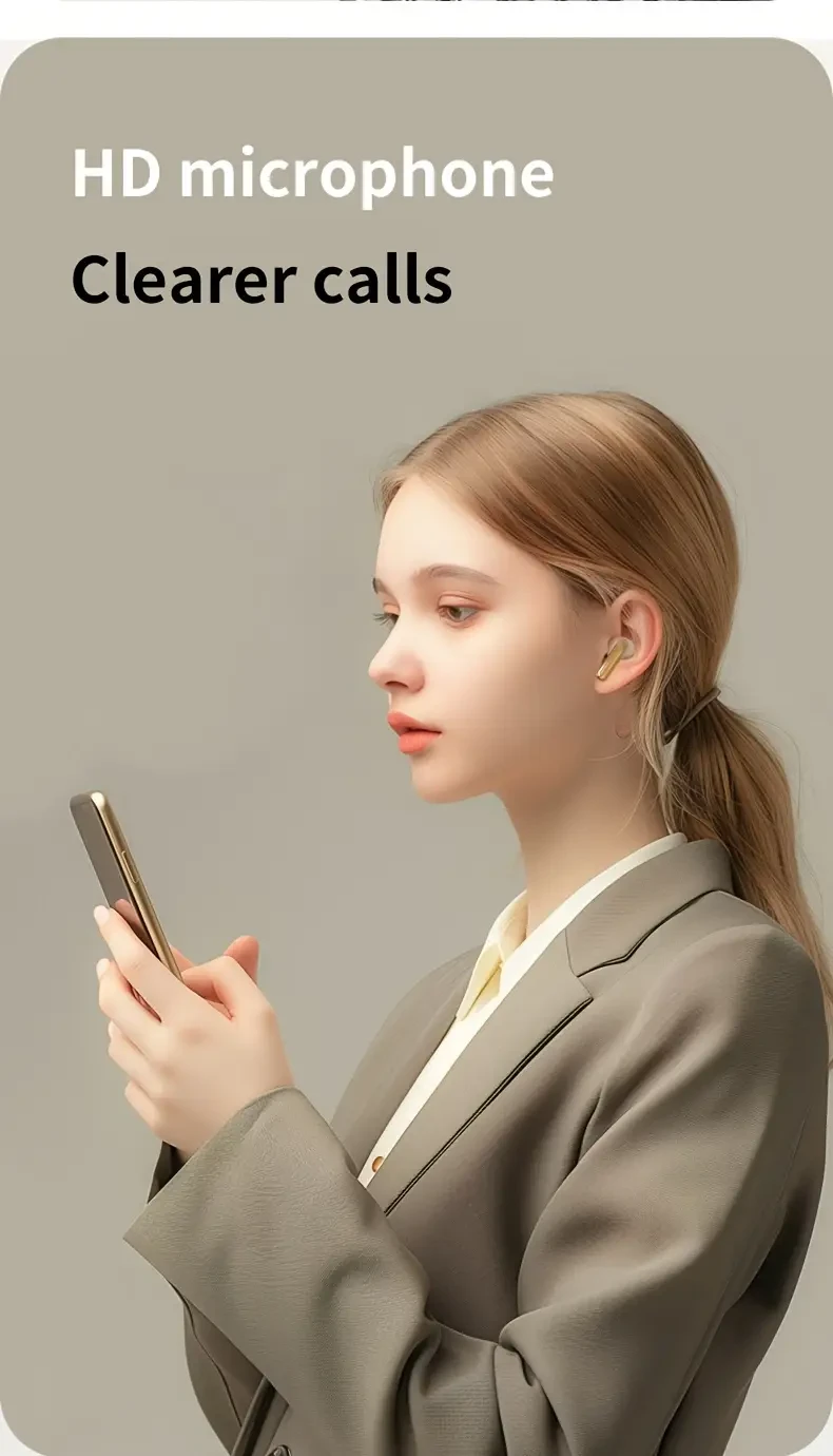 aigo 5.4 Wireless Headphones  TWS In-Ear, Sport-Ready, Clear Calls, LED Power Display