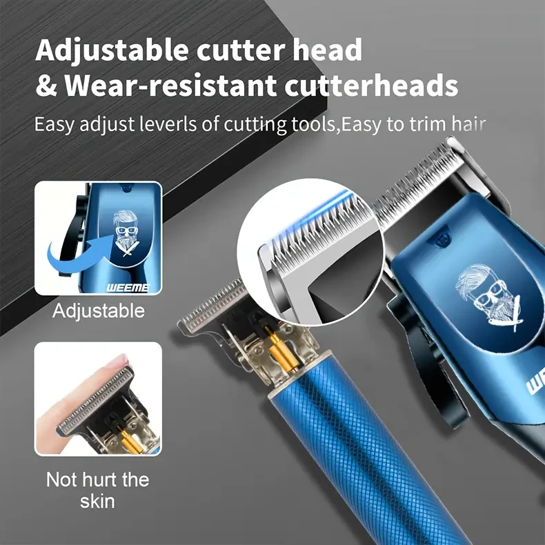 WEEME 4-in-1 Mens Electric Hair Clipper Set  Wireless Grooming, Professional Style, Effortless Confidence