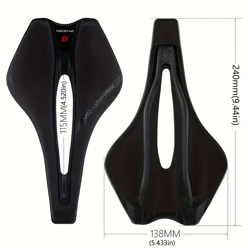 KOCEVLO Bicycle Saddle  Lightweight Carbon Comfort for Smooth, Stable Rides