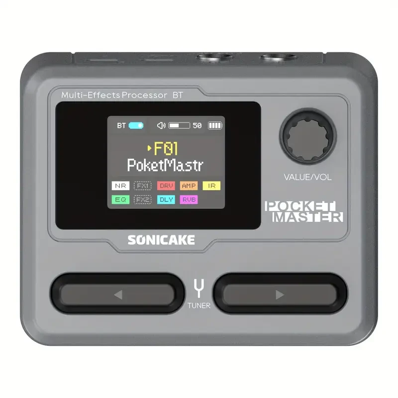 SONICAKE Pocket Master Guitar Multi-Effects  Compact Power, Realistic Sound & Endless Creativity