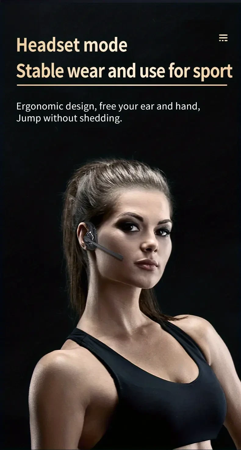 LIFEBEE Wireless 5.3 Open Ear Headset  Comfortable, Clear & Smart for All-Day Use