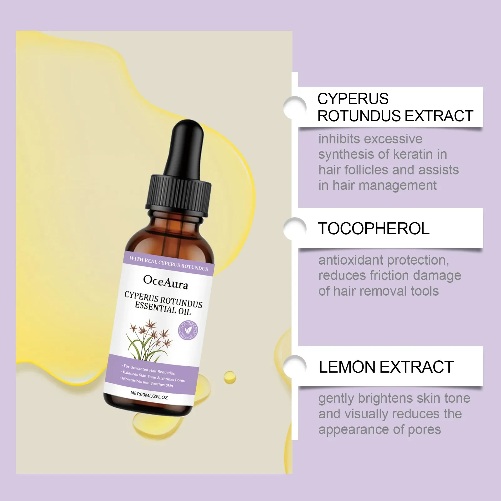 Fragrant Hair Removal Treatment Oil Softening