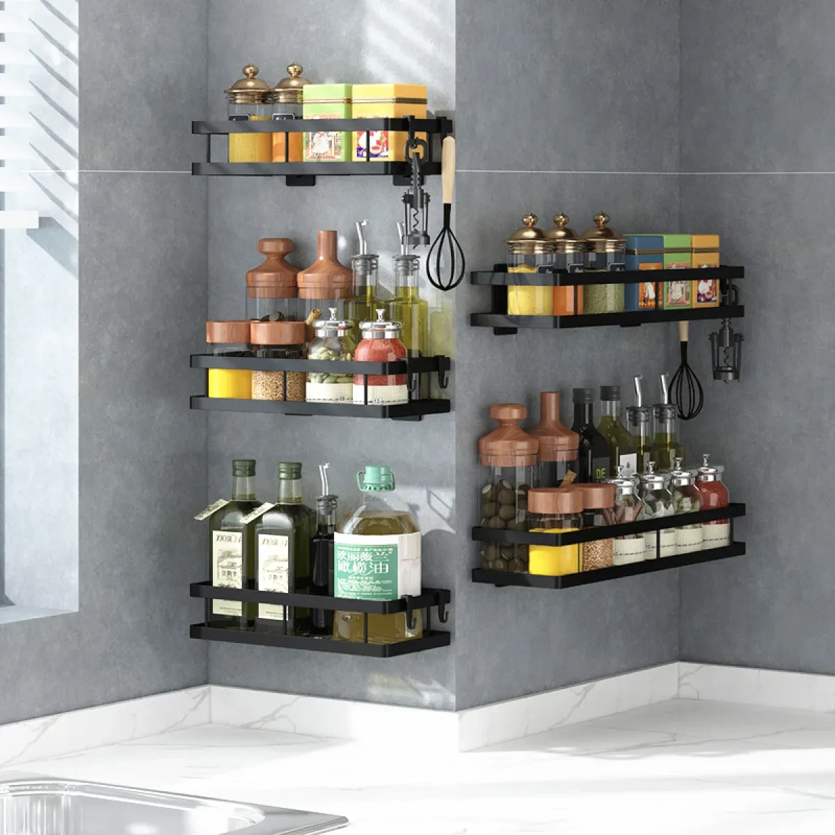 Wall Mount Spice Rack