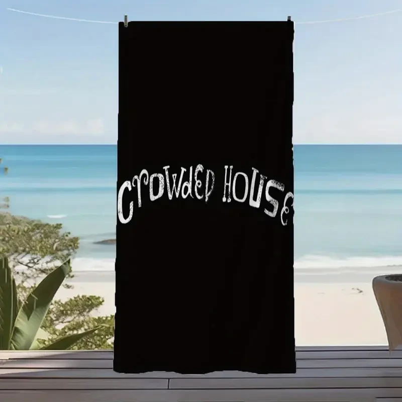 Crowded House Official Logo Beach Towel  Soft, Stylish & Fan-Favourite