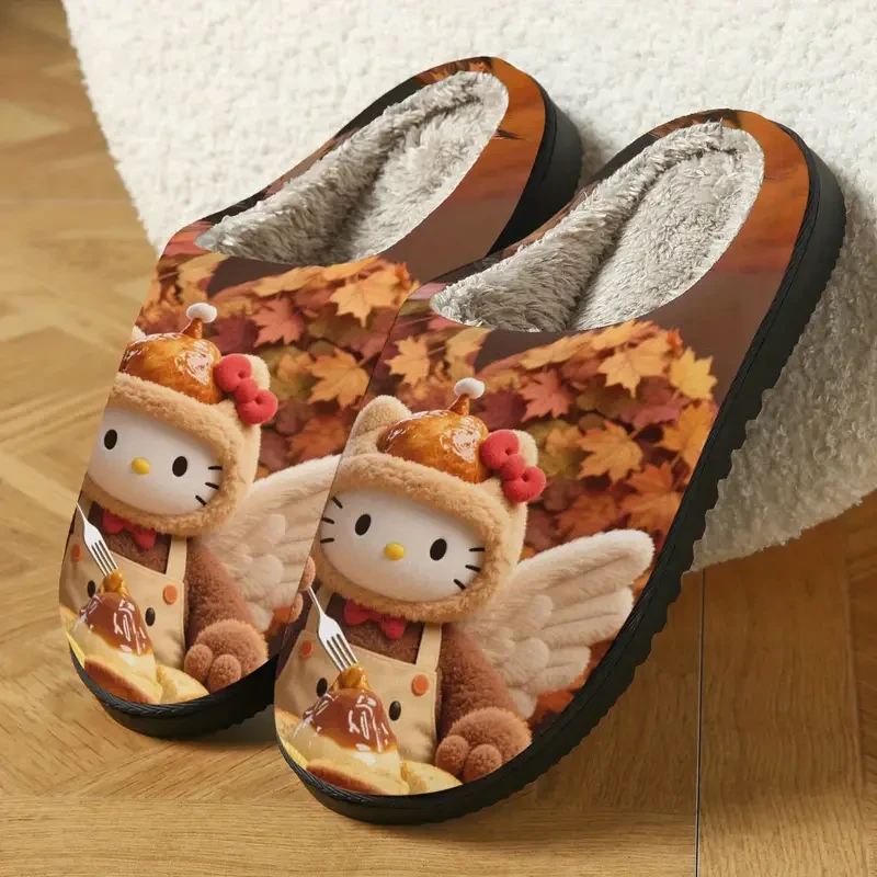 Kuromi Plush Slippers  Adorably Soft, Cozy & Non-Slip