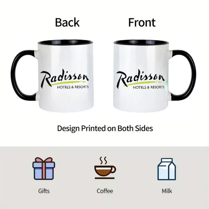 Radisson Hotels Logo Ceramic Coffee Mug  Elegant, Durable & Officially Branded