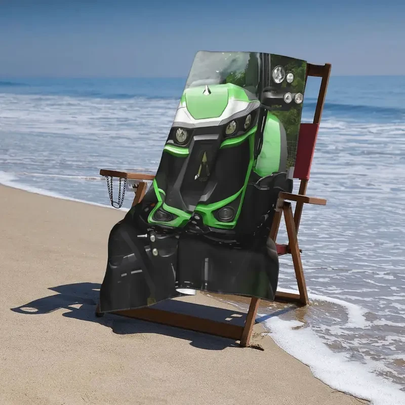 DEUTZ-FAHR Logo Tractor Design Microfiber Beach Towel  Quick-Dry, Durable & Officially Licensed